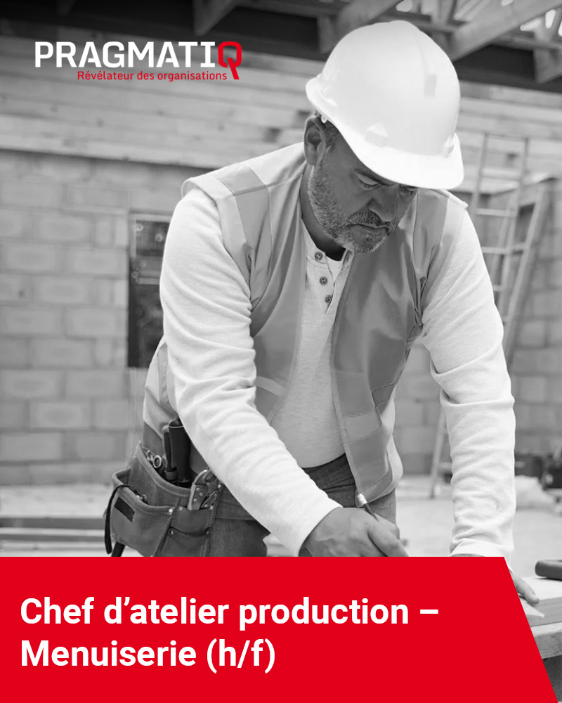 chef atelier production menuiserie poste vacant